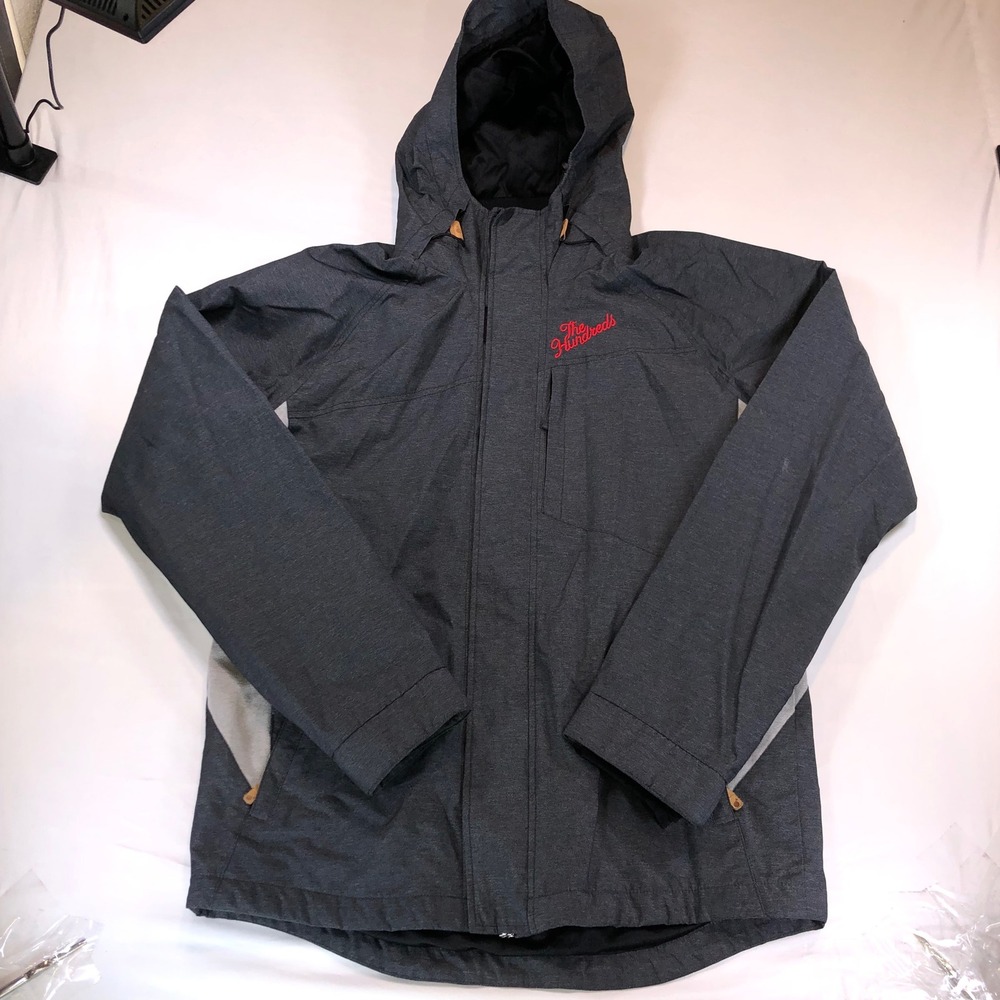 The Hundreds Brand of Brothers Hooded Jacket Grey Mens Large Streetwear Zip Up